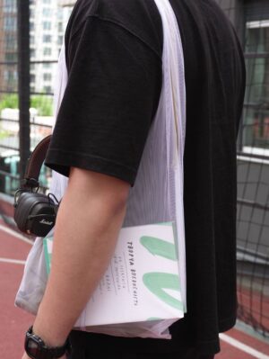 шопер майка сітка на плече Morkwa білий