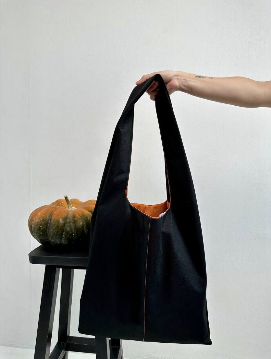 шопер рік чорного кольору корпоративні подарунки сумка для закупів для спорту