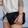 шопер з кріпленням для килимка Morkwa strap та клатчем чорний